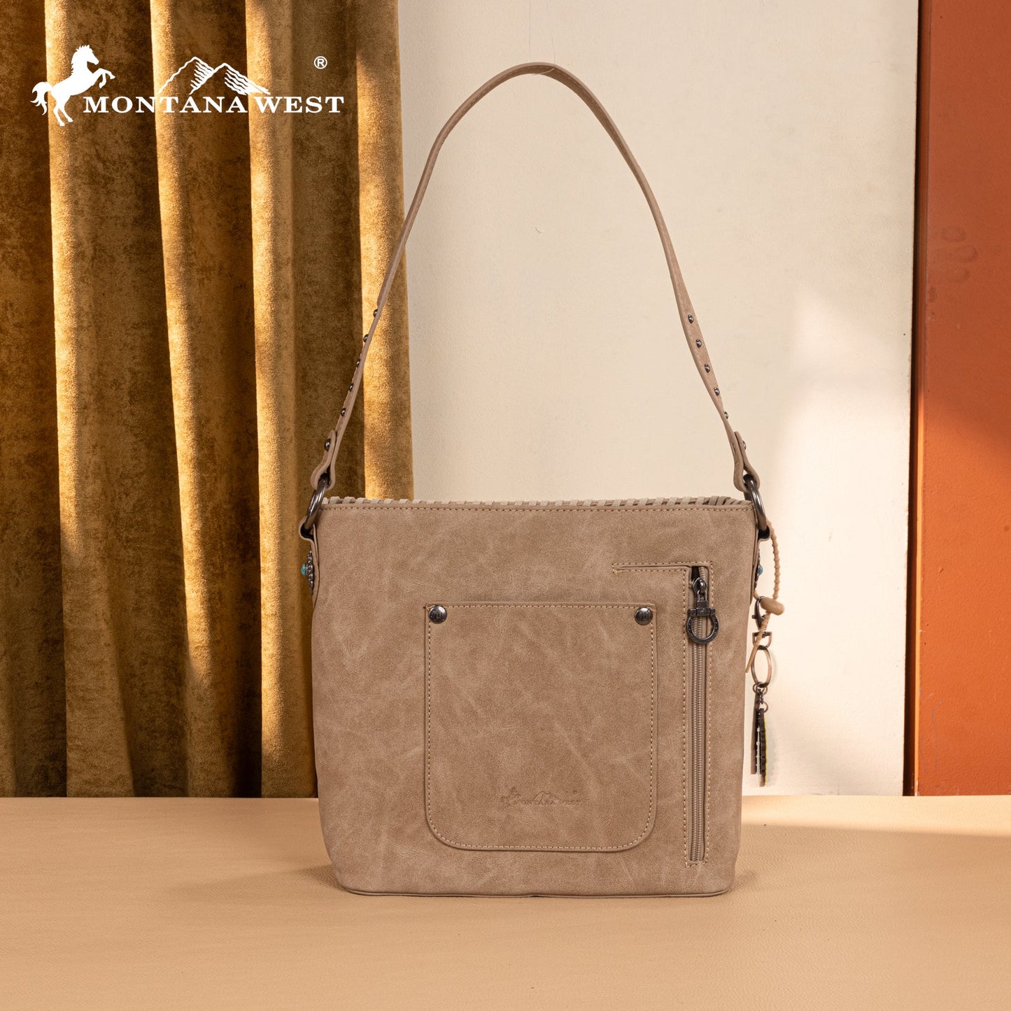 MW1335G-918  Montana West Embossed Collection Hobo Shoulder Bag