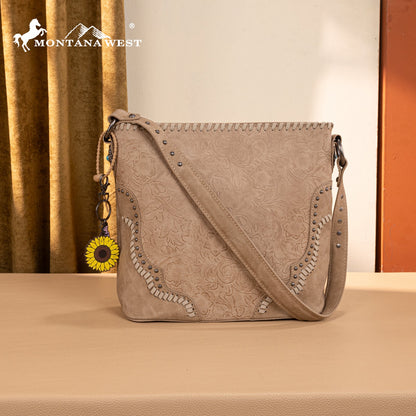 MW1335G-918  Montana West Embossed Collection Hobo Shoulder Bag