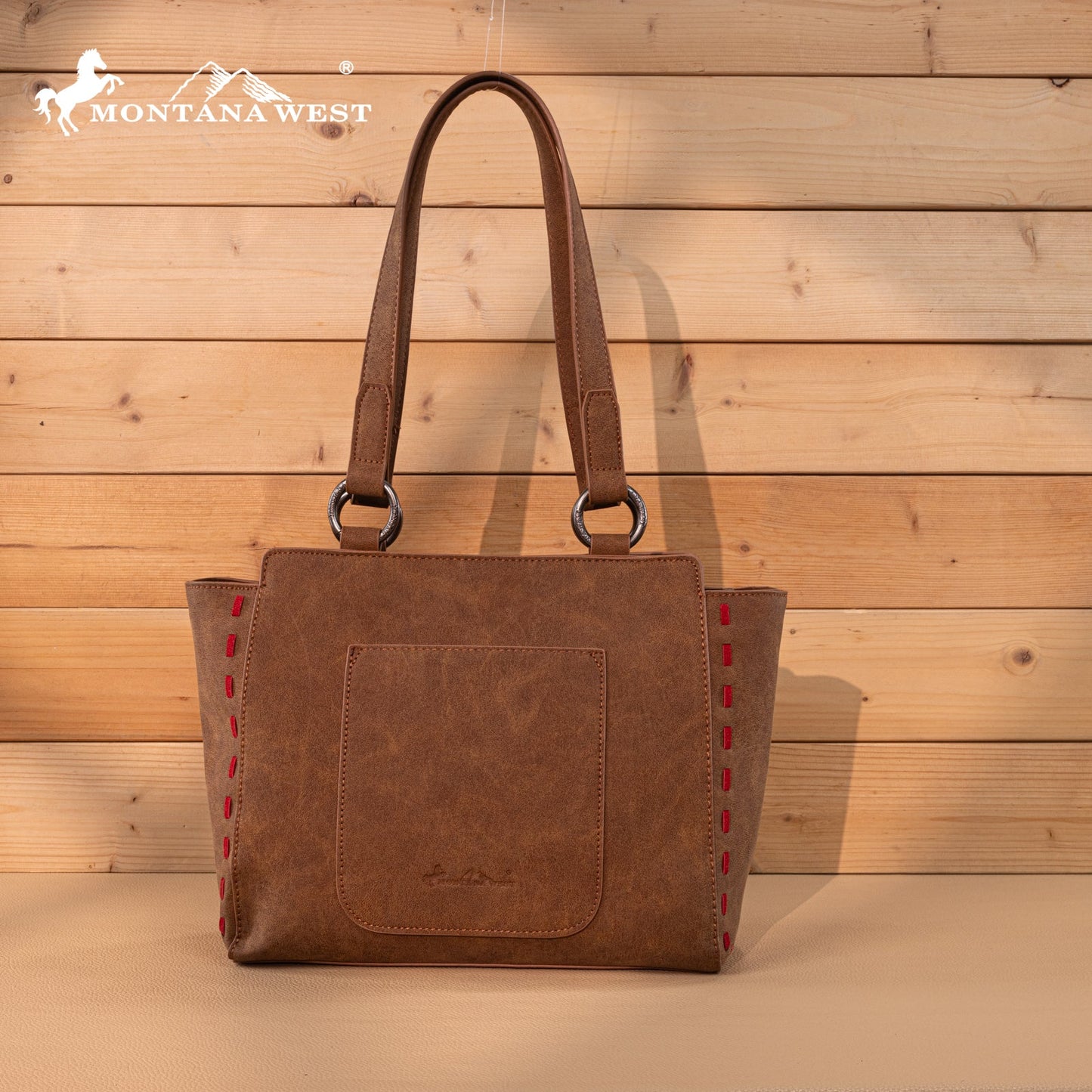 MW1348-8250  Montana West Embroidered Tote Bag