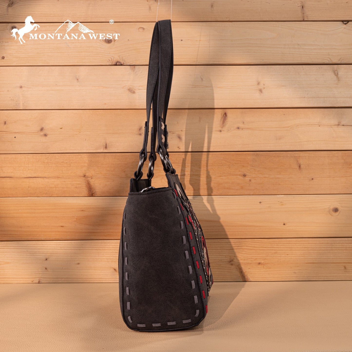 MW1348-8250  Montana West Embroidered Tote Bag
