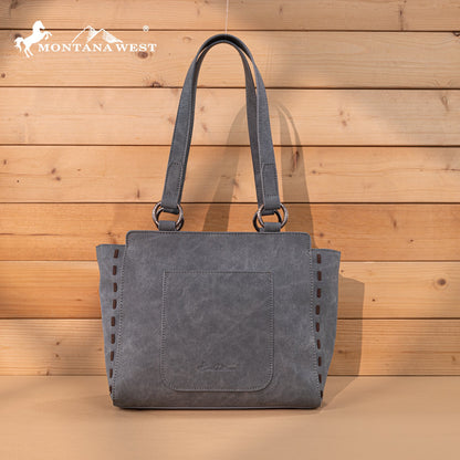 MW1348-8250  Montana West Embroidered Tote Bag