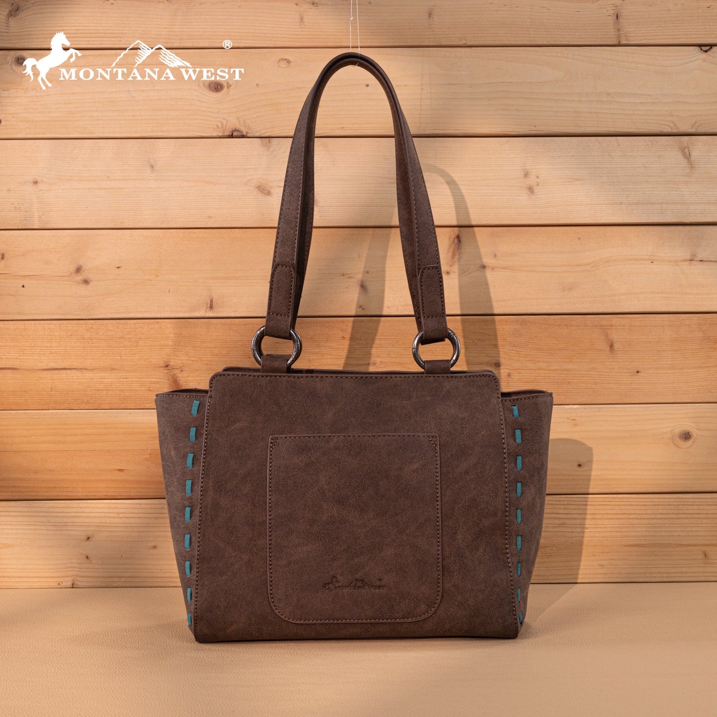 MW1348-8250  Montana West Embroidered Tote Bag