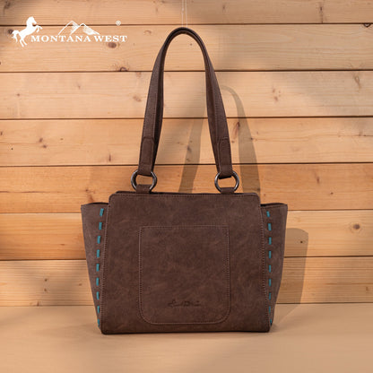 MW1348-8250  Montana West Embroidered Tote Bag