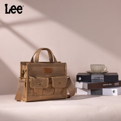 LEE53-001   LEE  Waxed Canvas Tote/Crossbody