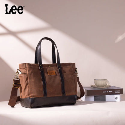 LEE53-004   LEE  Waxed Canvas Tote Bag/Crossbody