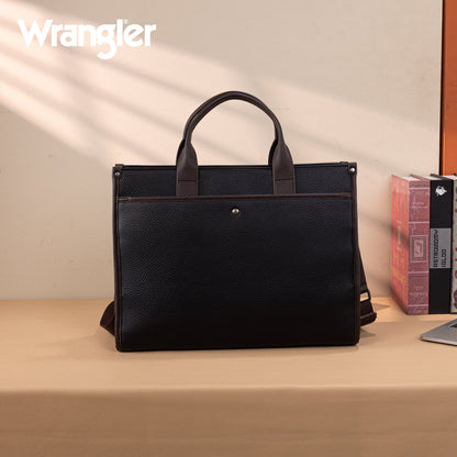 WG288-8119  Wrangler Carry-All Large Tote Work Tote /Crossbody - Black