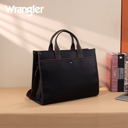 WG288-8119  Wrangler Carry-All Large Tote Work Tote /Crossbody - Black