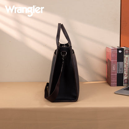 WG288-8119  Wrangler Carry-All Large Tote Work Tote /Crossbody - Black