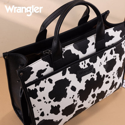 WG288-8119  Wrangler Carry-All Large Tote Work Tote /Crossbody - Cow-Black