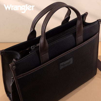 WG288-8119  Wrangler Carry-All Large Tote Work Tote /Crossbody - Black