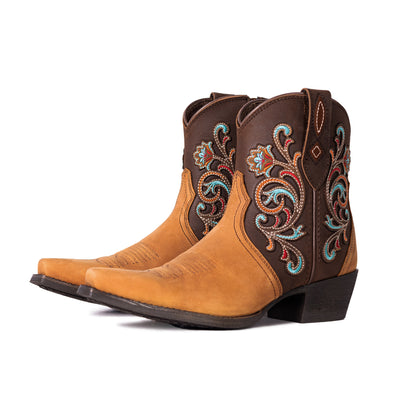 Montana West Women's Western Cowgirl Boots - Full Grain Leather, Snip Toe MWB6013