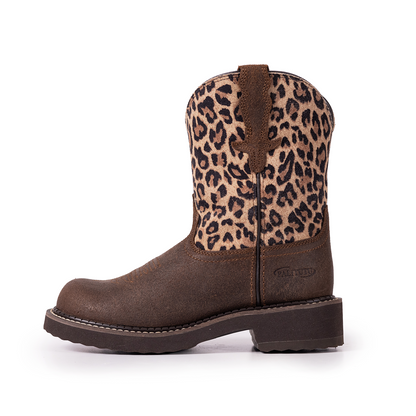 Palitutu PLT303612 Women's Mid-calf Western Boots - Full Grain Leather, Round Toe