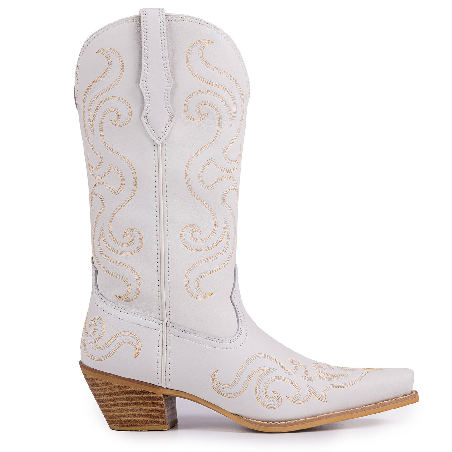 Palitutu PLT203613 Women's Western Cowgirl Boots - Full Grain Leather, Snip Toe