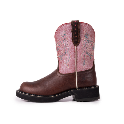 Palitutu PLT303610 Women's Mid-calf Western Boots - Full Grain Leather, Round Toe