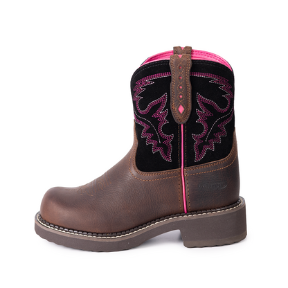 Palitutu PLT303605 Women's Mid-calf Western Boots - Full Grain Leather, Round Toe