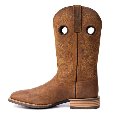 Palitutu PLT103614 Men's Western Cowboy Boots - Full Grain Leather, Square Toe