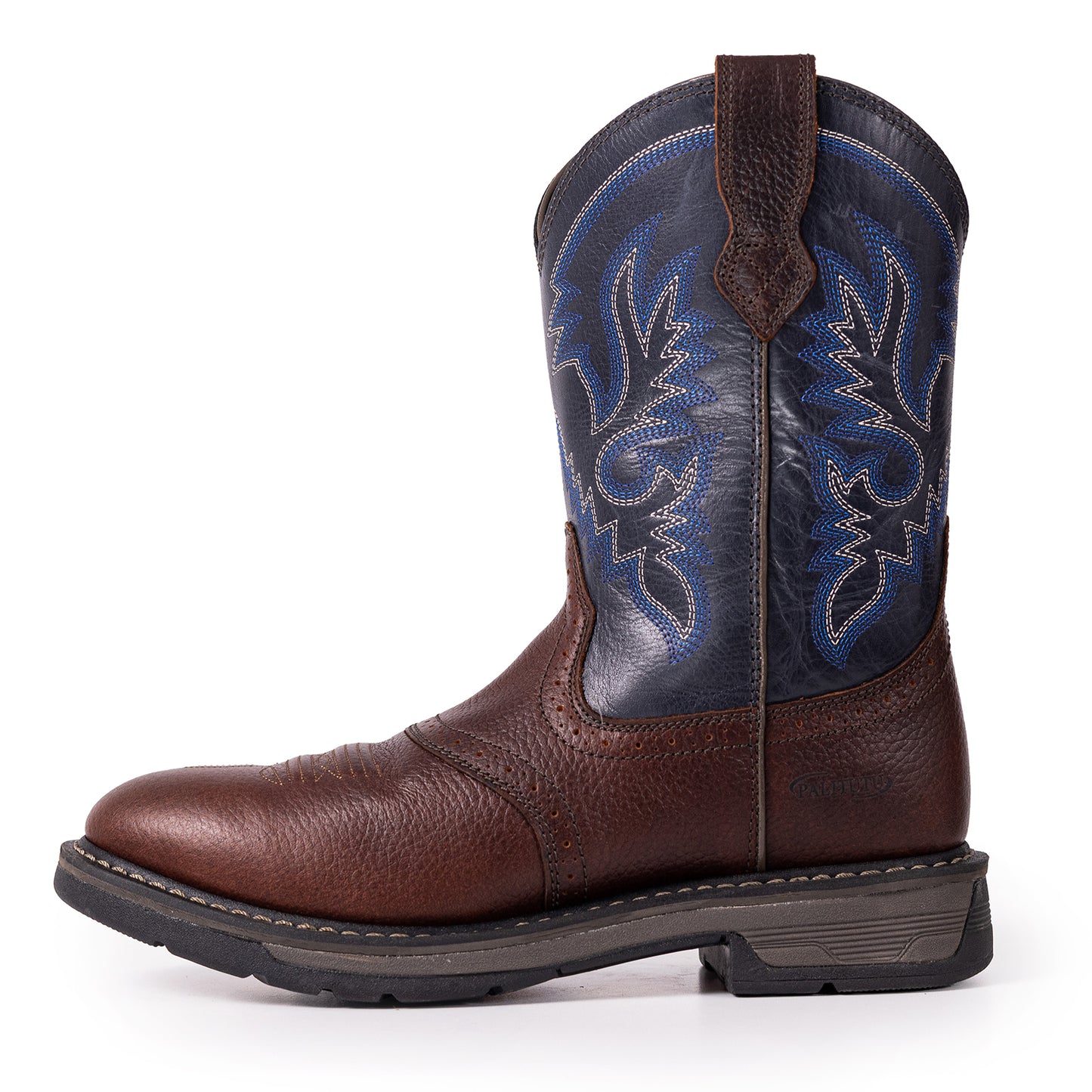 Palitutu PLT403607 Men's Work Boots - Full Grain Leather, Round Toe