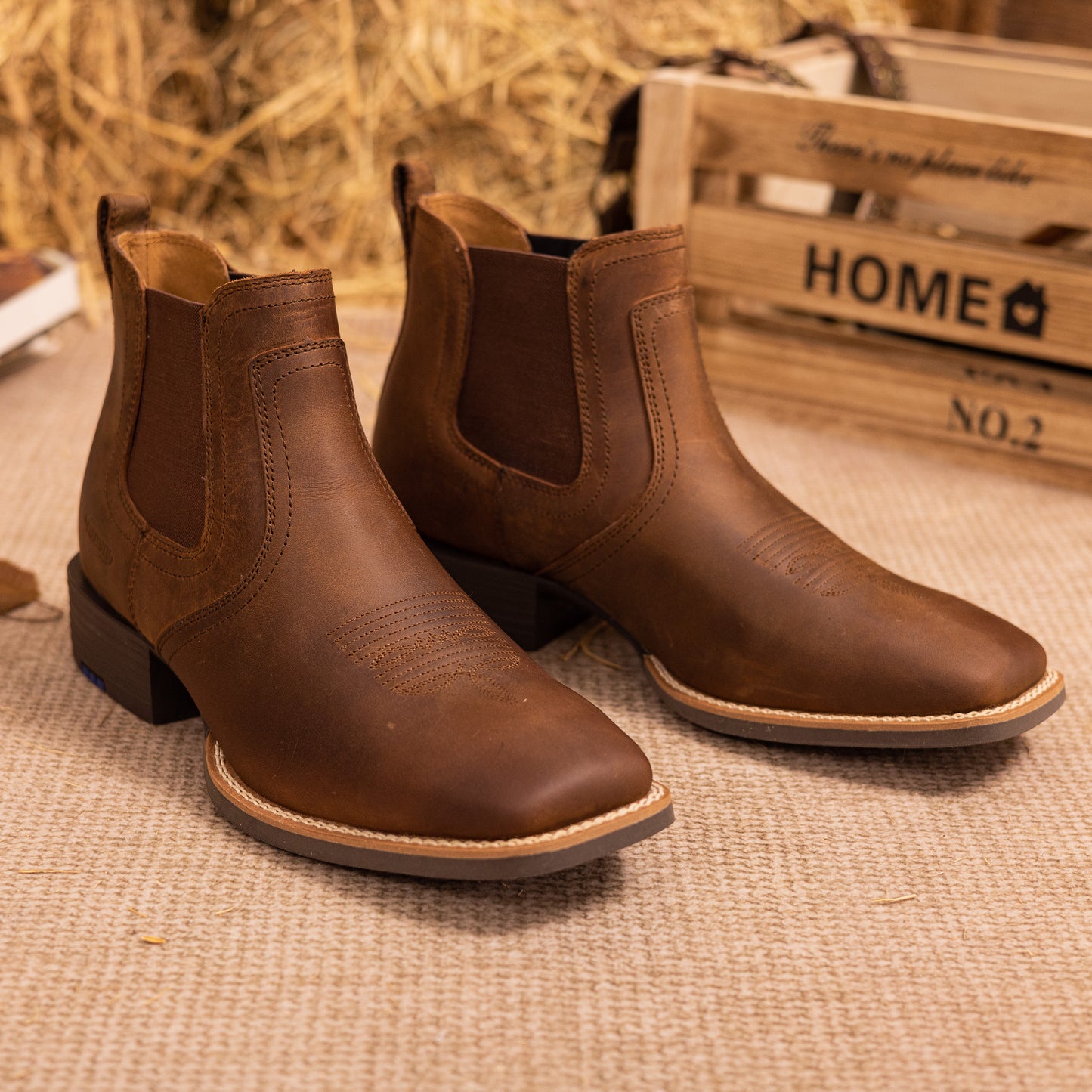 Palitutu JOE Men's Chelsea Western Boot Full-grain Leather PLT803602