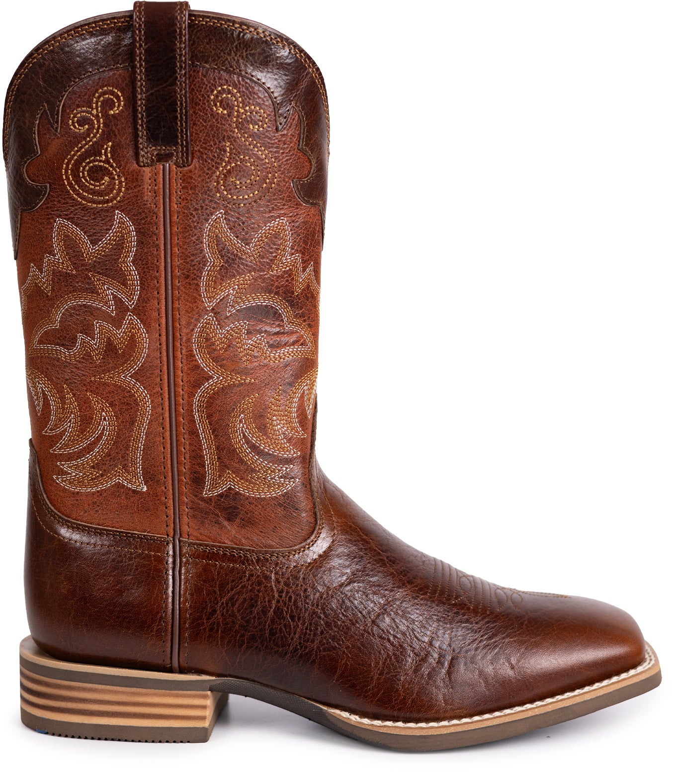 Palitutu PLT103610 Men's Western Cowboy Boots - Full Grain Leather, Square Toe