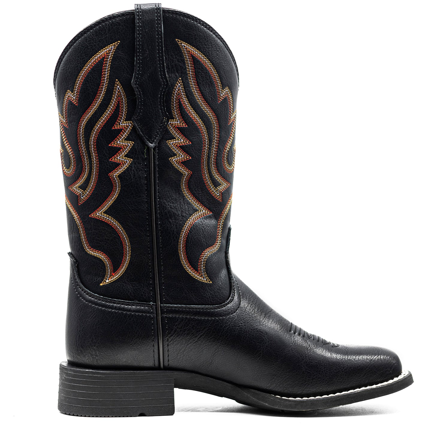 Palitutu PLT703603 Women's Western Cowgirl Boots - PU Leather, Square Toe