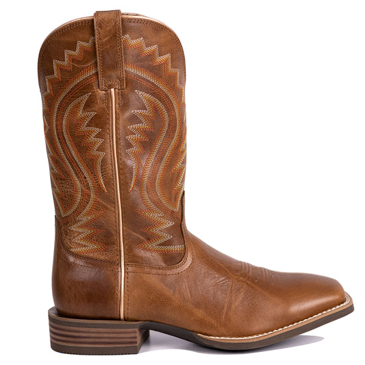 Palitutu PLT103605 Men's Western Cowboy Boots - Full Grain Leather, Square Toe