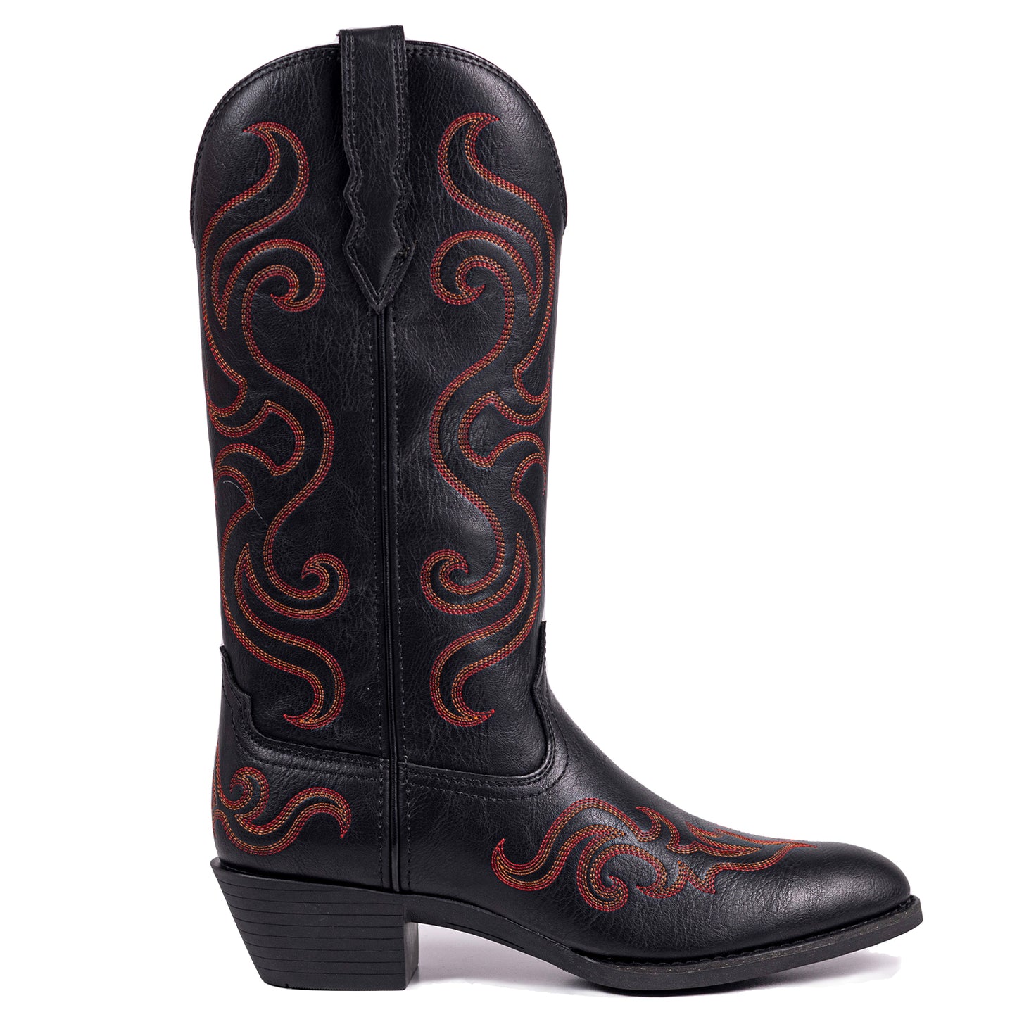 Palitutu PLT703606A Women's Western Cowgirl Boots - PU Leather, Round Toe