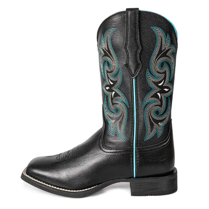 Palitutu PLT203604 Women's Western Cowgirl Boots - Full Grain Leather, Square Toe