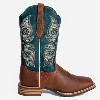 Palitutu PLT203610 Women's Western Cowgirl Boots - Full Grain Leather, Square Toe