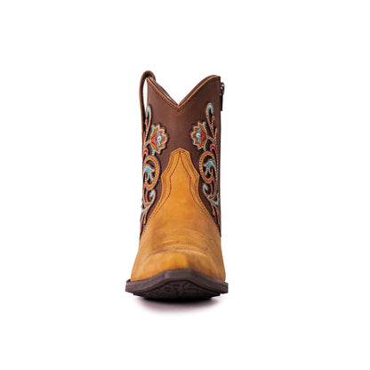 Montana West Women's Western Cowgirl Boots - Full Grain Leather, Snip Toe MWB6013
