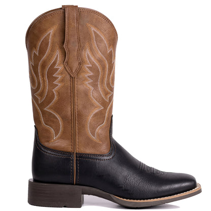 Palitutu PLT703604 Women's Western Cowgirl Boots - PU Leather, Square Toe