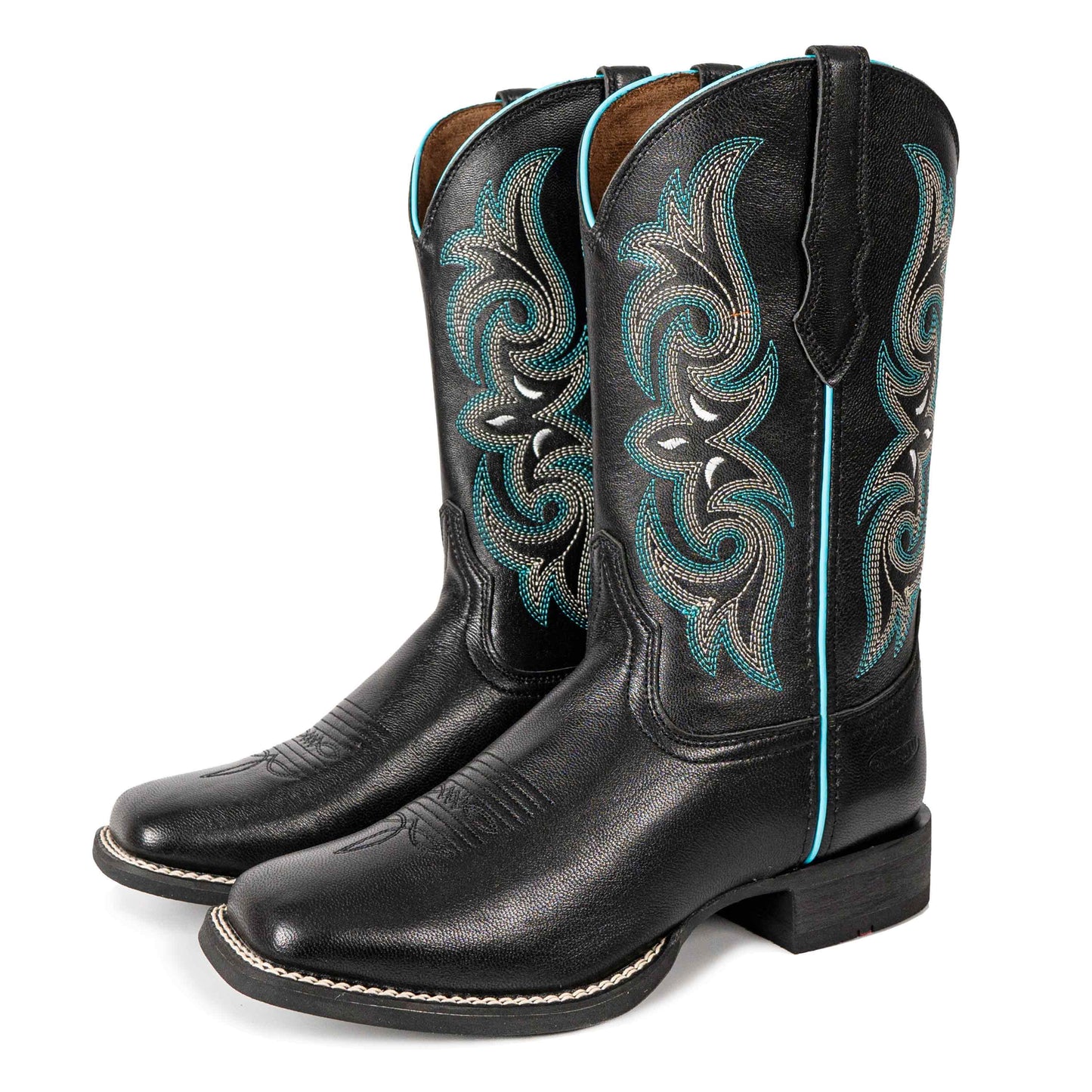 Palitutu PLT203604 Women's Western Cowgirl Boots - Full Grain Leather, Square Toe