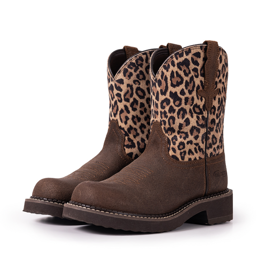 Palitutu PLT303612 Women's Mid-calf Western Boots - Full Grain Leather, Round Toe