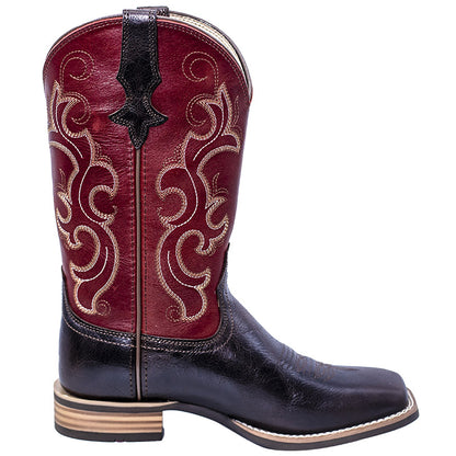 Palitutu PLT203605 Women's Western Cowgirl Boots - Full Grain Leather, Square Toe