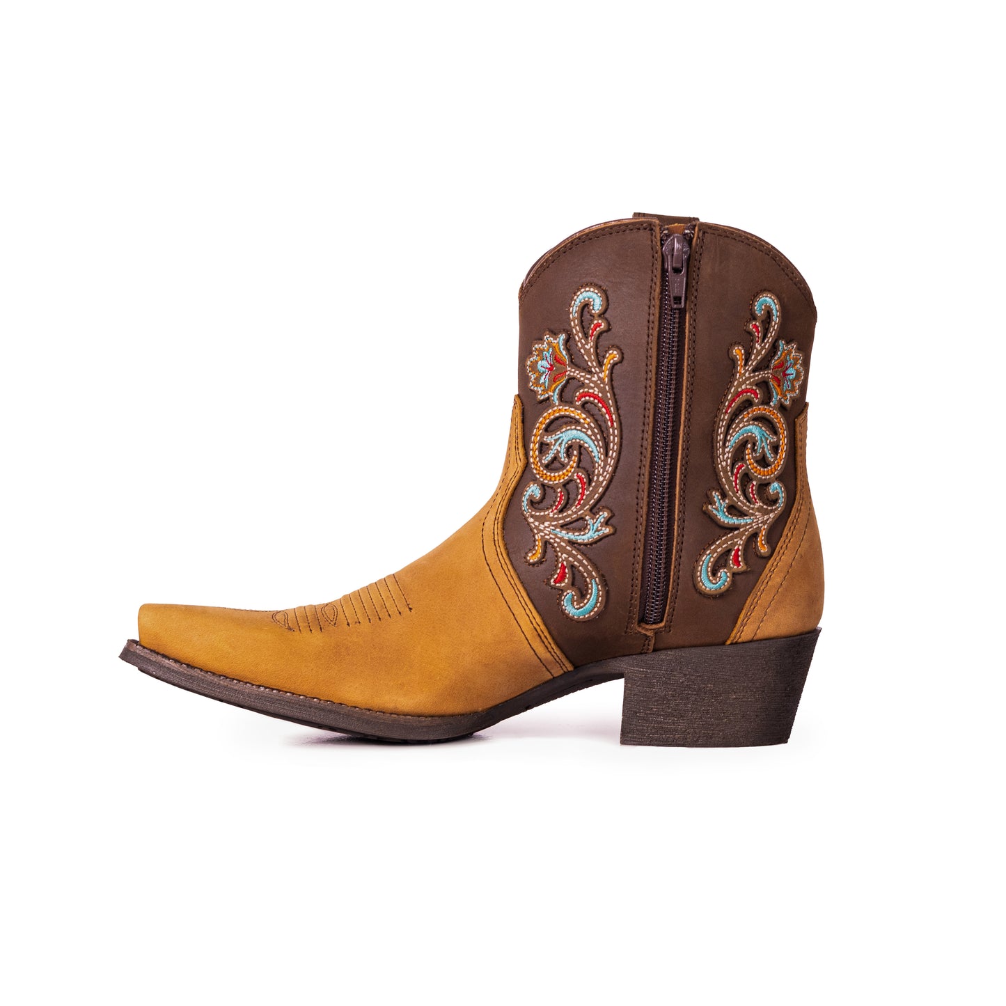 Montana West Women's Western Cowgirl Boots - Full Grain Leather, Snip Toe MWB6013