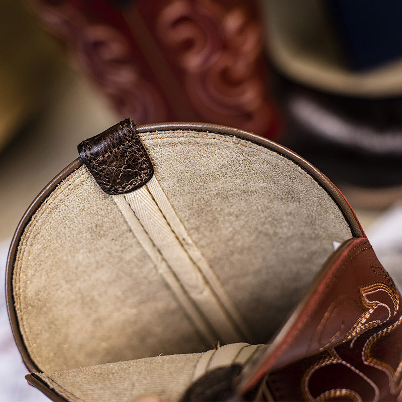 Palitutu PLT203605 Women's Western Cowgirl Boots - Full Grain Leather, Square Toe