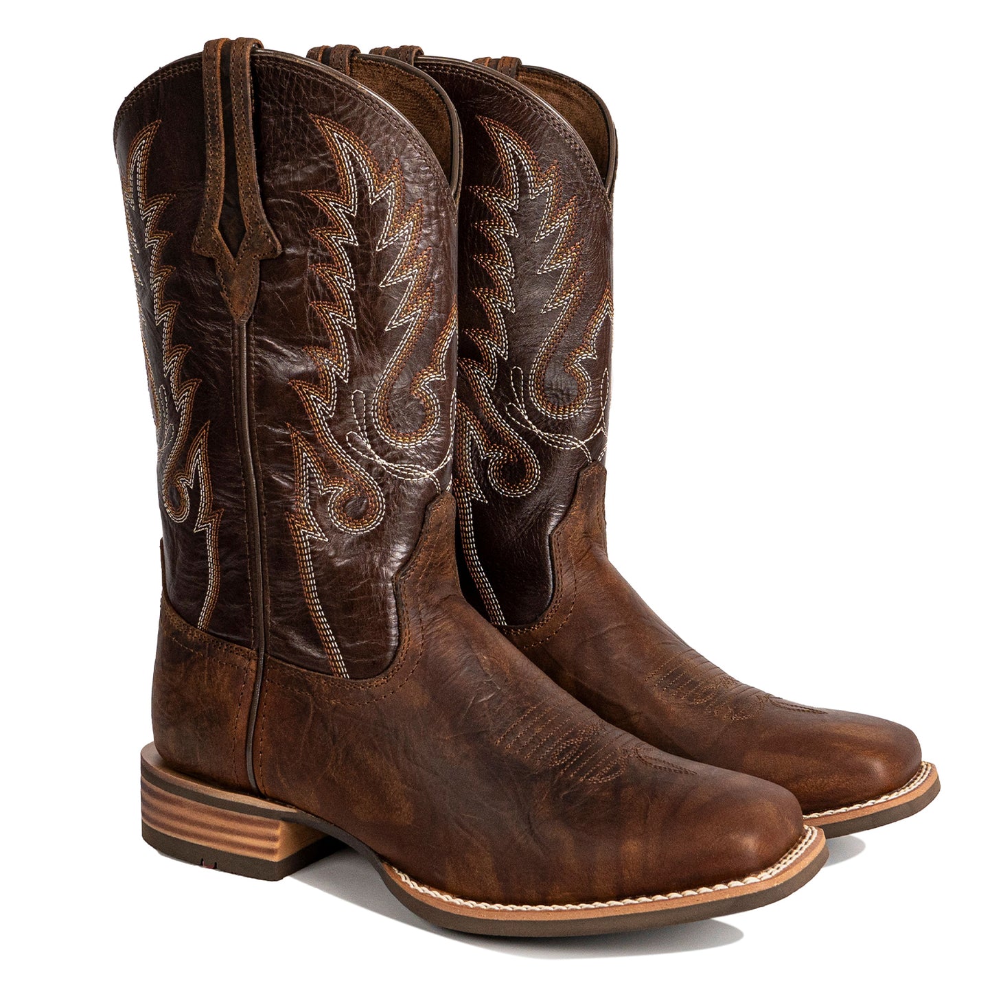 Palitutu PLT203608 Women's Western Cowgirl Boots - Full Grain Leather, Square Toe