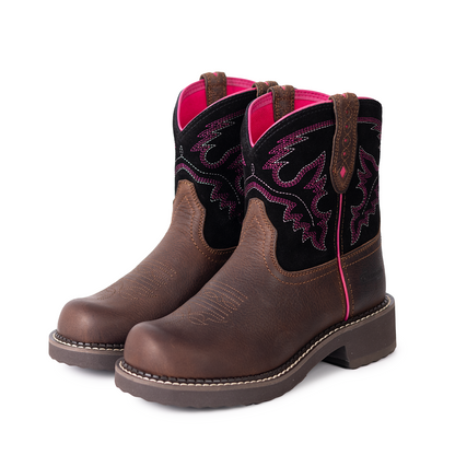 Palitutu PLT303605 Women's Mid-calf Western Boots - Full Grain Leather, Round Toe