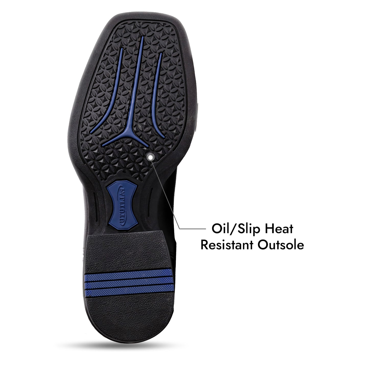 Palitutu PLT603603 Men's Western Cowboy Boots - PU Leather, Square Toe