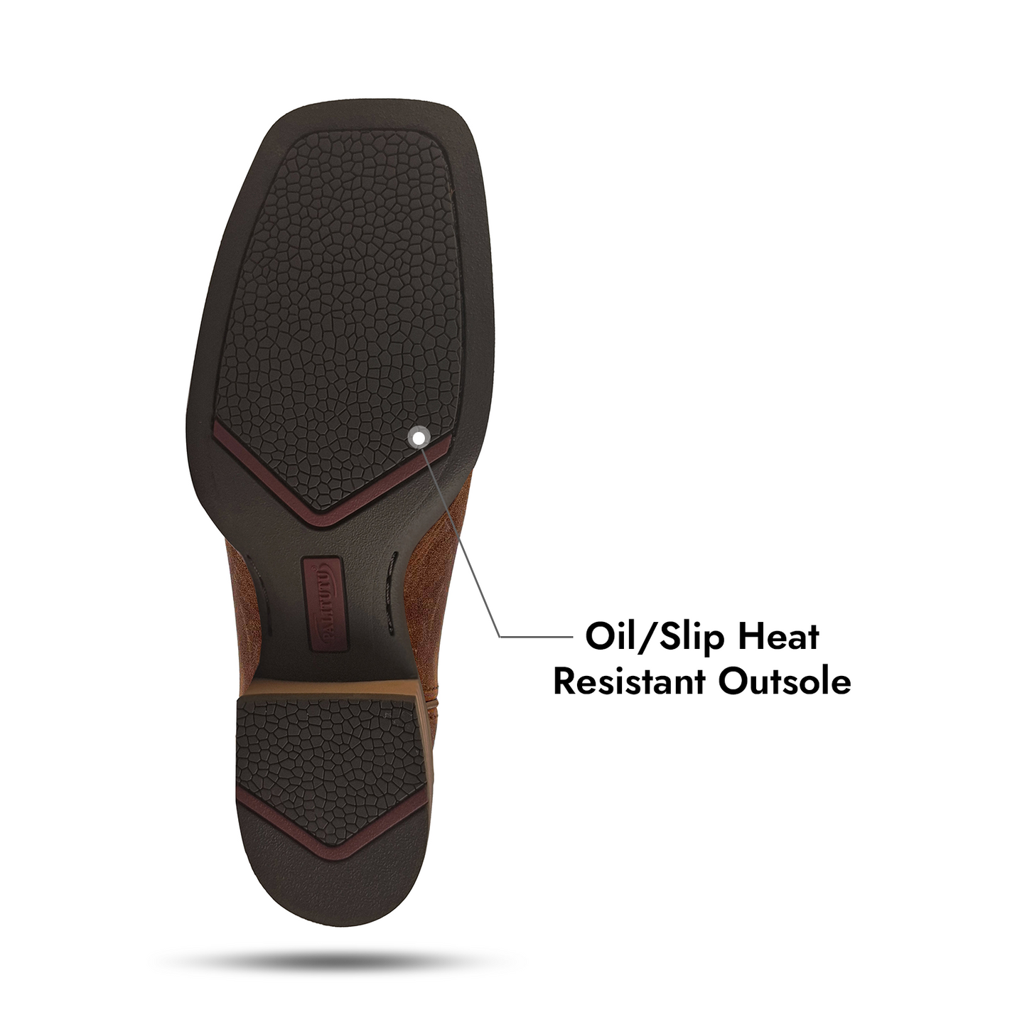 Palitutu PLT203602 Women's Western Cowgirl Boots - Full Grain Leather, Square Toe