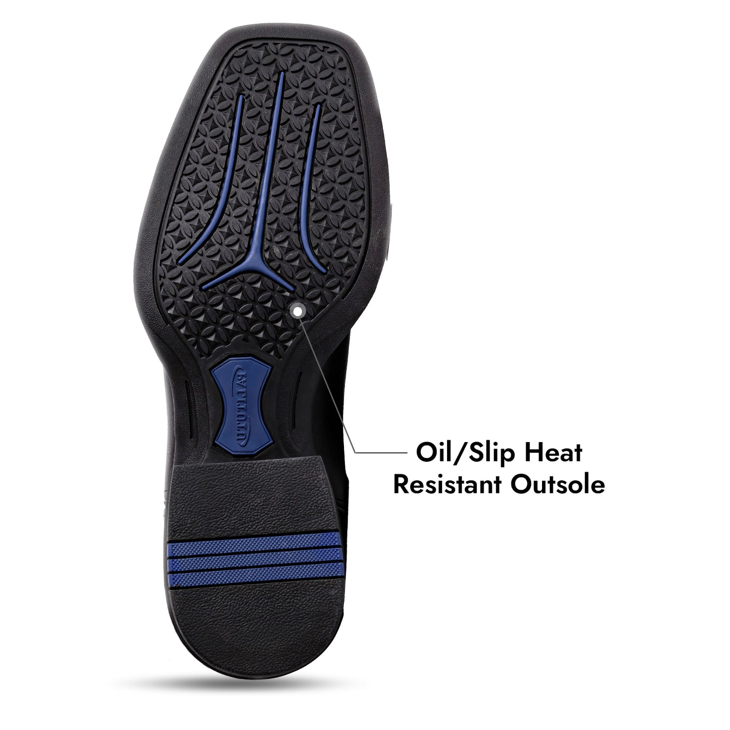 Palitutu PLT603601 Men's Western Cowboy Boots - PU Leather, Square Toe