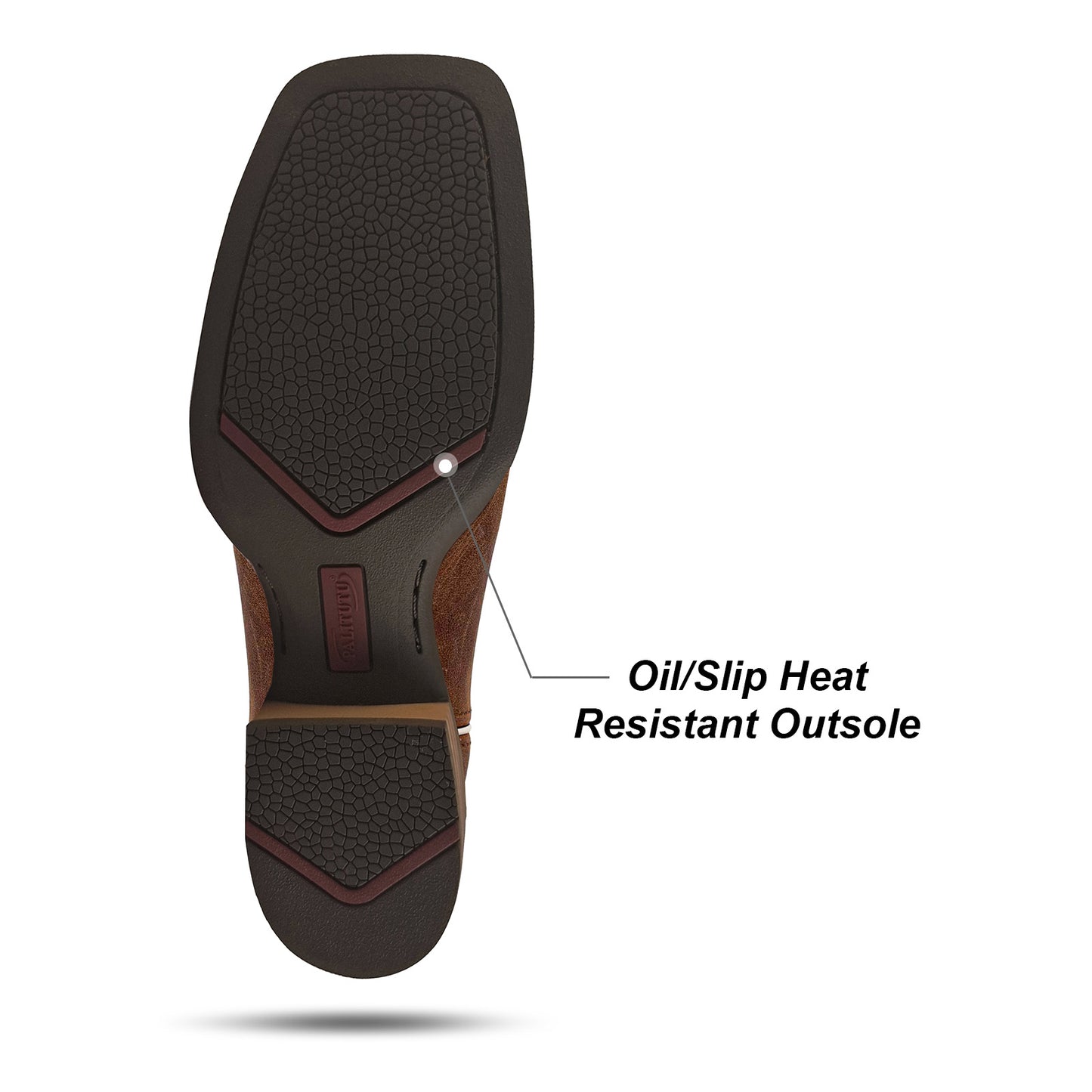 Palitutu PLT203610 Women's Western Cowgirl Boots - Full Grain Leather, Square Toe