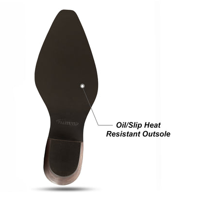 Palitutu PLT203614 Women's Western Cowgirl Boots - Full Grain Leather, Snip Toe