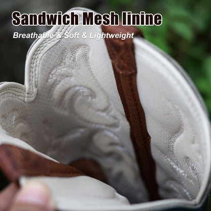 Palitutu PLT203610 Women's Western Cowgirl Boots - Full Grain Leather, Square Toe