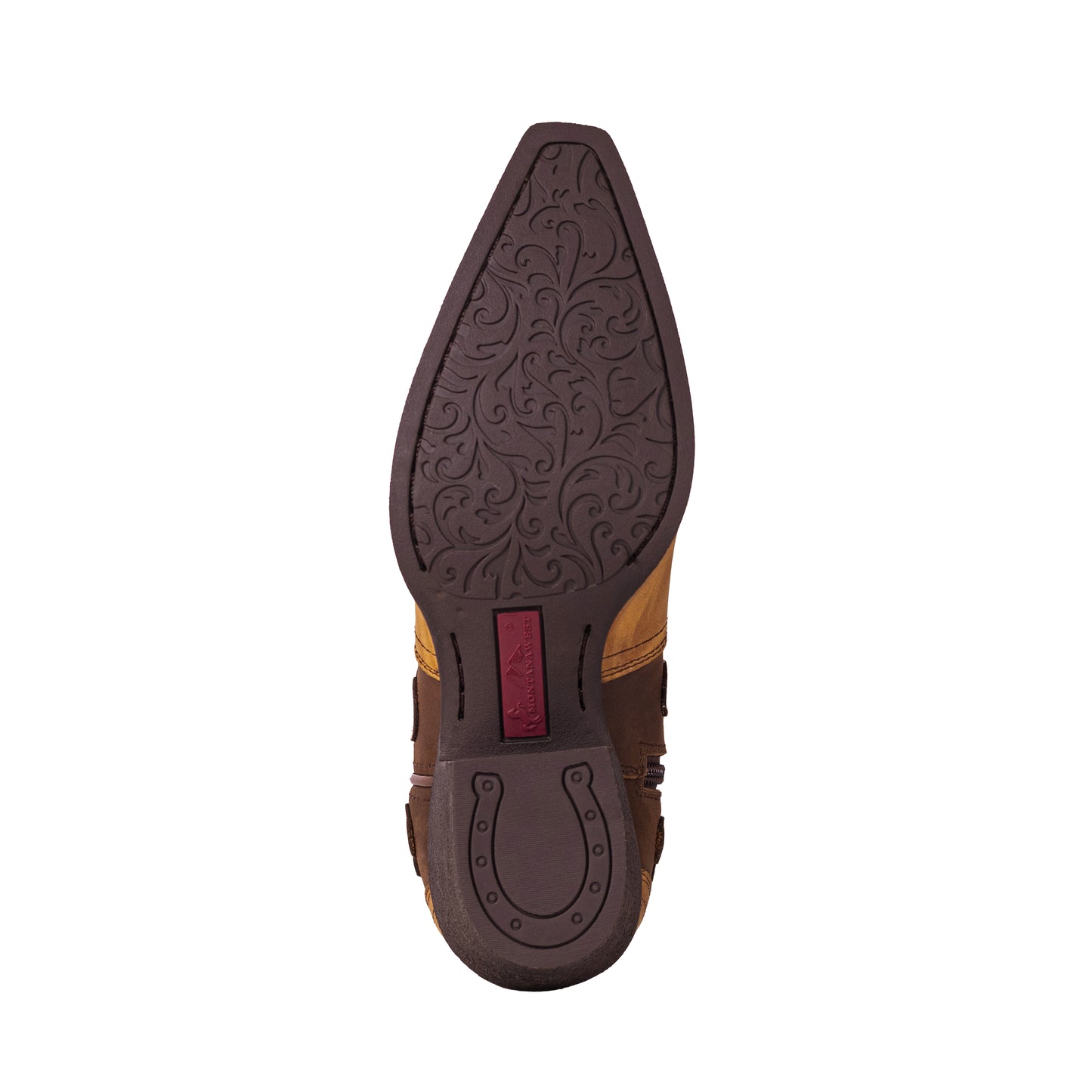 Montana West Women's Western Cowgirl Boots - Full Grain Leather, Snip Toe MWB6013