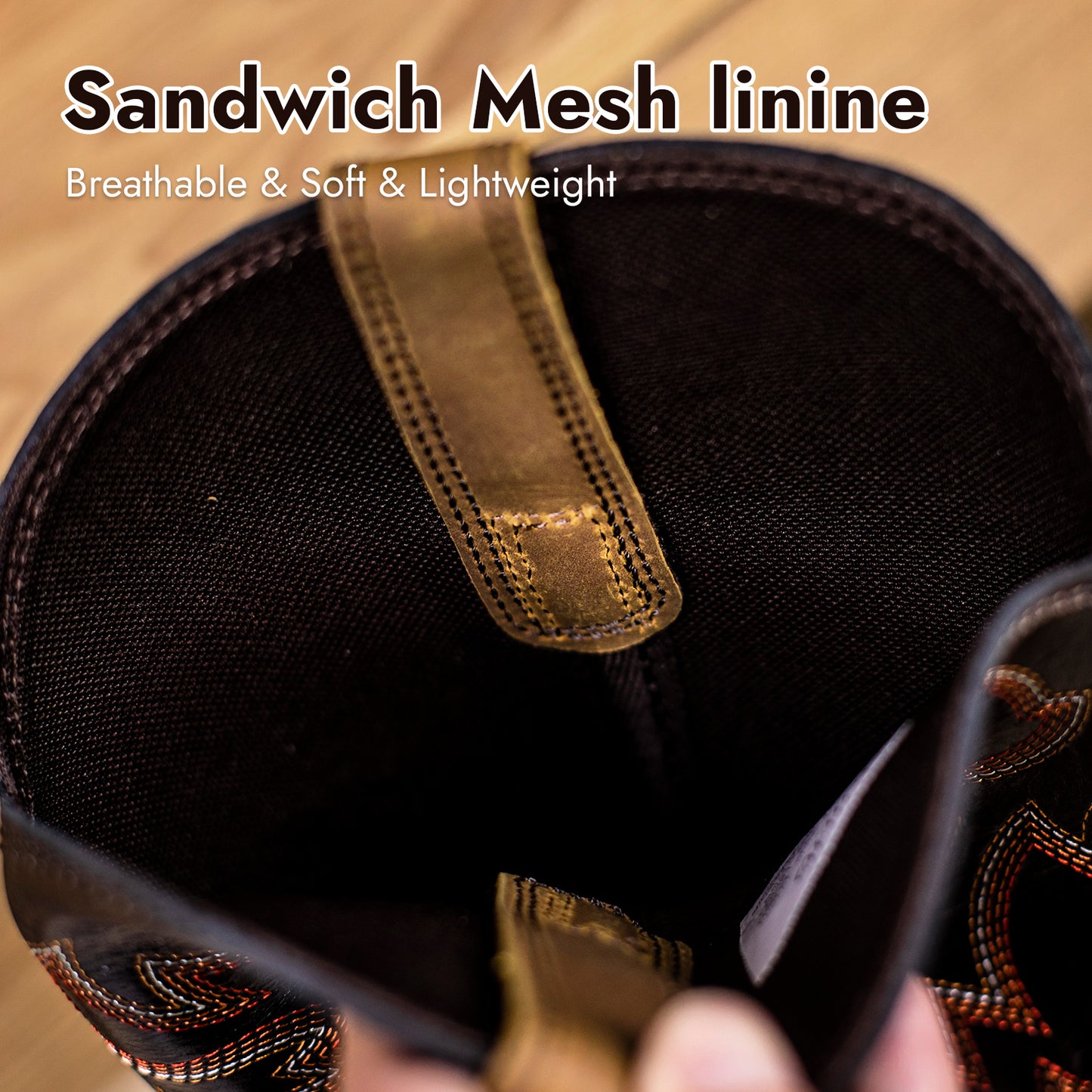 Palitutu PLT403603 Men's Work Boots - Full Grain Leather, Square Toe