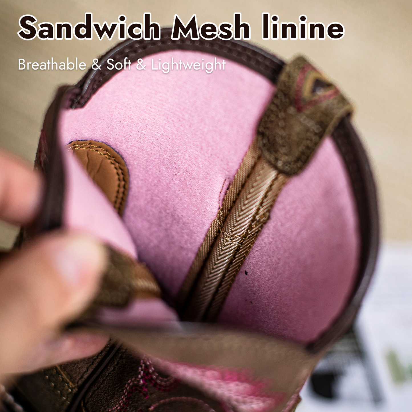 Palitutu PLT303608 Women's Mid-calf Western Boots - Full Grain Leather, Round Toe