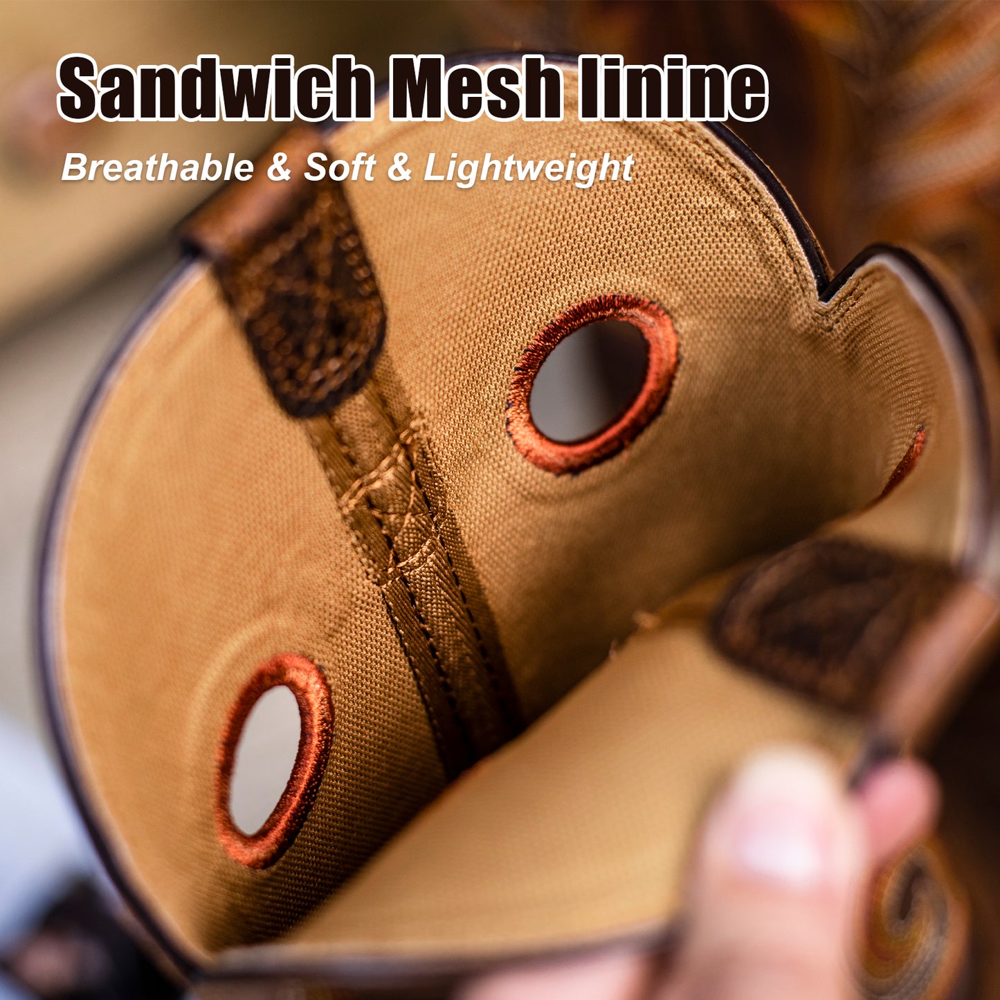 Palitutu PLT103615 Men's Western Cowboy Boots - Full Grain Leather, Square Toe