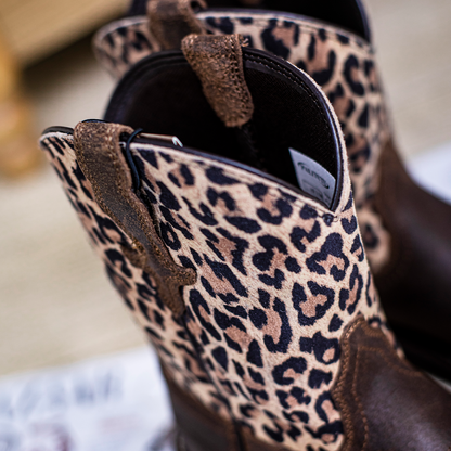 Palitutu PLT303612 Women's Mid-calf Western Boots - Full Grain Leather, Round Toe