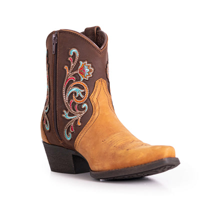 Montana West Women's Western Cowgirl Boots - Full Grain Leather, Snip Toe MWB6013