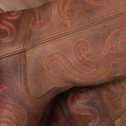 Palitutu PLT203614 Women's Western Cowgirl Boots - Full Grain Leather, Snip Toe